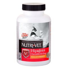 Nutri-Vet Hip and Joint (Regular) 1 уровень - комплекс глюкозамина и хондроитина, жевательные таблетки