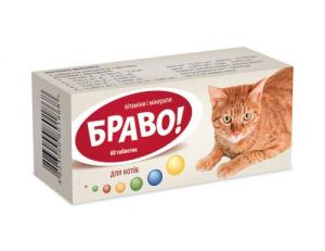 Браво - витамины и минералы для кошек. Артериум