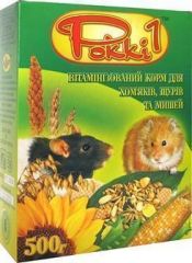 Pokki 1 витаминизированный полноценный корм для хомяков, крыс и мышей