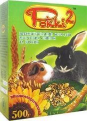 Pokki 2 витаминизированный полноценный корм для морских свинок и кроликов