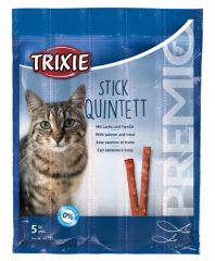 Лакомство палочки для кошек Premio Quadro-Sticks лосось и форель Трикси 42725