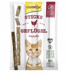Gimcat Sticks мясные палочки для кошек с птицей grain-free 4 шт арт.400761