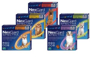 НексГард Спектра таблетки для собак от блох, клещей и внутренних паразитов