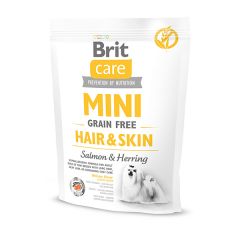 Brit (Брит) Care Grain-free Mini Hair&Skin сухой корм с лососем для собак миниатюрных пород с дополнительным уходом за шерстью