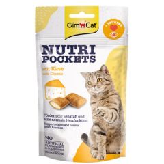 GimCat Nutri Pockets Лакомства для кошек с птицей и биотином