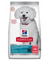 Hills Science Plan Adult Small & Mini Hypoallergenic сухой беззерновой гипоаллергенный корм с лососем для взрослых собак мелких пород склонных к аллергиям