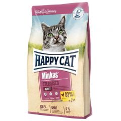 Happy Cat (Хэппи Кэт) Minkas Sterilised. Сухой корм с птицей и кукурузой для кастрированных котов и стерилизованных кошек