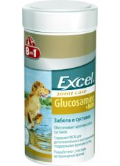 8in1 Excel Joint Care GLUCOSAMINE + MSM Кормовая добавка с глюкозамином, МСМ и витамином С