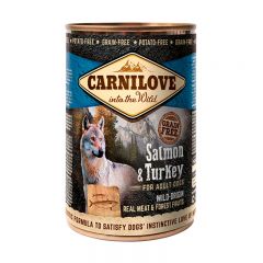 Carnilove Dog k 400 g с лососем и индейкой