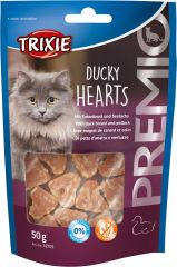 Лакомство для кошек Premio Duck Hearts 50гр Трикси 42705