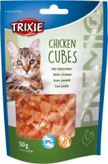 Лакомство для кошек PREMIO Chicken Cubes 50гр Трикси 42706