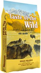 Taste of the Wild High Prairie Canine Formula with bison & roasted venison - беззернова формула з бізоном та запеченою олениною для дорослих собак всіх порід.