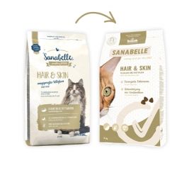 Корм Бош Санабелль Хаер Скин (Bosch Sanabelle Care HAIR & SKIN) сухой корм супер премиум класса для кожи и шерсти кошек