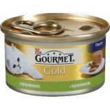 Gourmet Gold (Гурмет Голд ) корм консервы для кошек паштет с кроликом