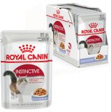 Royal Canin INSTINCTIVE in jelly - консервированный корм для привередливый кошек (нежные кусочки в желе)