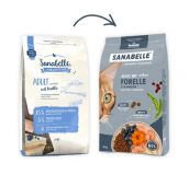 Корм Бош Санабелль Эдалт с форелью (Bosch Sanabelle ADULT Trout & Blueberries) сухой корм супер премиум класса для кошек ФОРЕЛЬ И ЧЕРНИКА