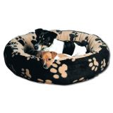 Мягкий матрас лежак для собак Sammy черный с бежевым Trixie 3768