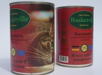 Baskerville (Баскервиль) Курица с сердцем консерва для котов