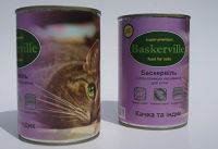 Baskerville (Баскервиль) Утка и индейка консерва для котов