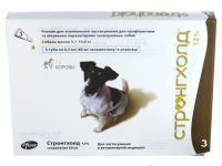 Стронгхолд (Stronghold) 12% маленькие собаки (5,1-10,0 кг) пипетка 60 мг (0,5 мл)