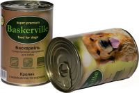 Baskerville (Баскервиль) Кролик, Вермишель, Морковь консерва для собак