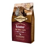 Carnilove Cat Raindeer Energy & Outdoor сухой беззерновой корм с мясом северного оленя для взрослых активных кошек