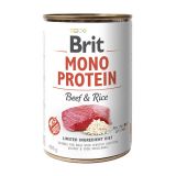 Brit Mono Protein Beef Rice Консервы Брит с говядиной и темным рисом для собак