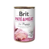 Brit Pate & Meat Puppy с курицей Консервы кусочки в паштете с курицей для щенков