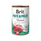 Brit Pate & Meat Venison Консервы Брит кусочки оленины в паштете для собак