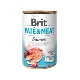 Brit Pate & Meat Salmon Консервы Брит кусочки лосося в паштете для собак