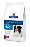 Hills Prescription Diet Canine d/d (утка и рис) Лечебный сухой корм для собак при пищевой аллергии