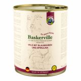 Baskerville Sensitive (Баскервиль) Консервы для собак оленина с черникой и спирулиной