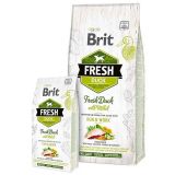 Brit Fresh Duck with Millet Adult Run & Work - сухой корм с уткой, просом, цуккини, шпинатом и календулой для взрослых активных собак всех пород