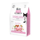 Brit Care Cat GF Sterilized Sensitive сухой беззерновой корм чувствительное пищеварение для стерилизованных кошек всех пород