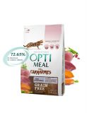 Optimeal for Carnivores Grain Free Беззерновой сухой корм для кошек Утка и овощи