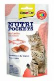 GimCat Nutri Pockets Лосось+Омега 3 и Омега 6 Витаминные лакомства для кошек 60 гр