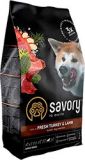Корм сухий Savory Large Breeds rich in Fresh Turkey and Lamb для дорослих собак великих порід від 25 кг зі свіжим ягням та індичкою