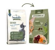 Корм Бош Санабелль Гранде (Bosch Sanabelle GRANDE Chicken & Cranberries сухой корм супер премиум класса для кошек крупных пород КУРИЦА И КЛЮКВА